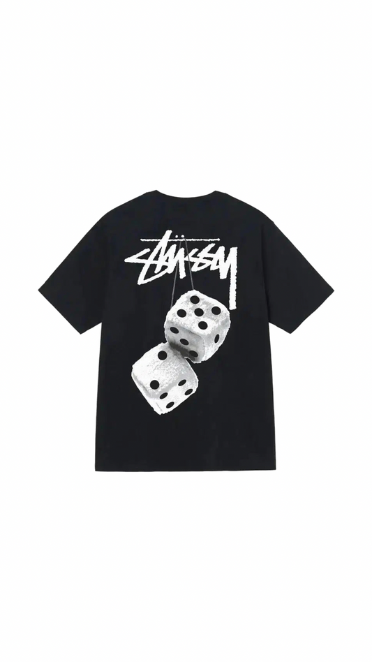 Stussy Fuzzy Dice Tee - Black